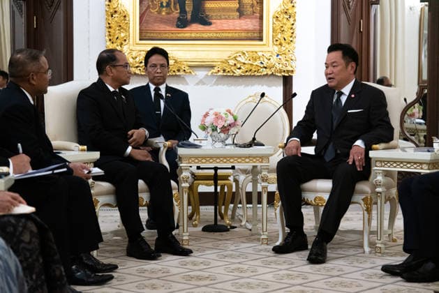Thailand: Myanmar’s Foreign Minister Tin Maung Swe visits Bangkok for the informal ASEAN Foreign Ministers’ Meeting and meets Anutin Charnvirakul