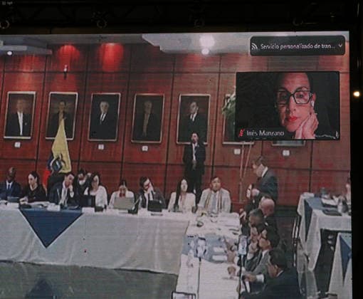 Ecuador: Impeachment proceedings against former minister Inés Manzano in Quito