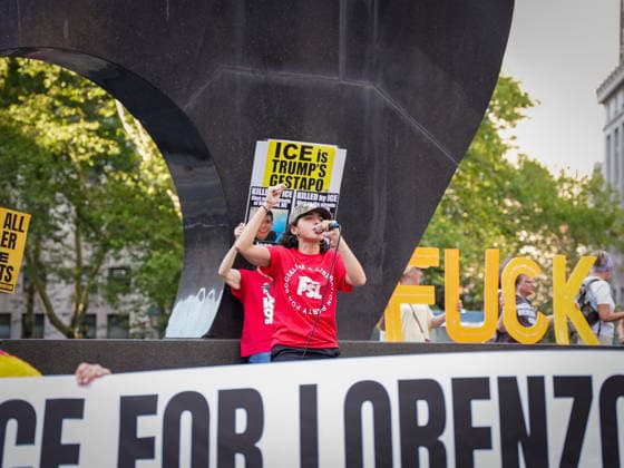USA, Protest against ICE in New York