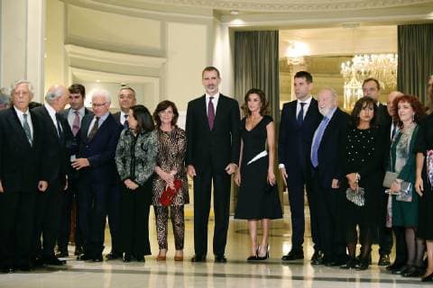 Madrid, Spanish Royal Couple during the Cerecedo Journalist Award Ceremony