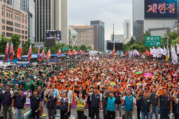 South Korea, general strike in Seoul