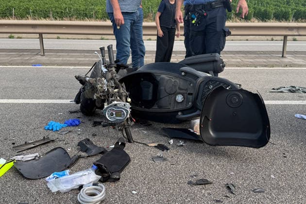 Rhineland-Palatinate, accident on the B41 near Bad Kreuznach