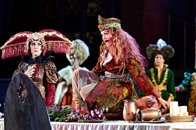 Arts, Nibelungen Festival in Worms, *The Queen of the Huns* photo rehearsal
