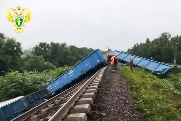 Russia: Freight train derails in the Perm region