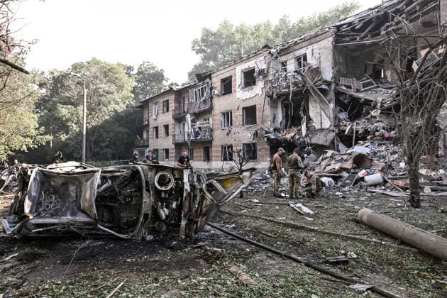 War in Ukraine: damage caused by the Russian attack on Zaporizhzhia
