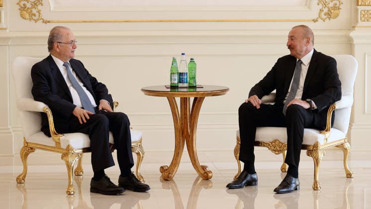 Azerbaijan: Ilham Aliyev welcomes Mohammad Mustafa