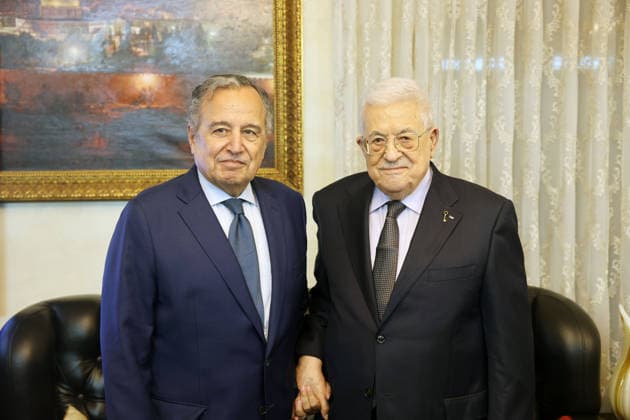 Amman: Nabil Fahmy meets Mahmoud Abbas