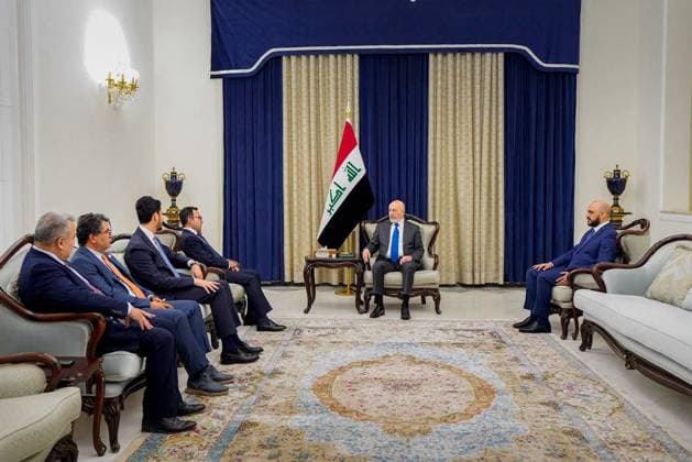 Iraq: Nizar Amedi receives a delegation from the Ministry of Foreign Affairs in Baghdad