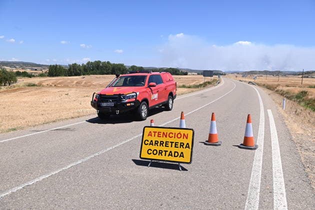 Spain, wildfires in the Aragon region