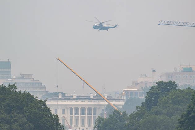 USA: Donald Trump leaves Washington for FIFA World Cup engagements in New York