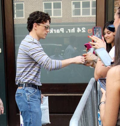 Celebrity: Tom Holland out and about in New York
