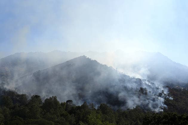 USA, wildfires in California