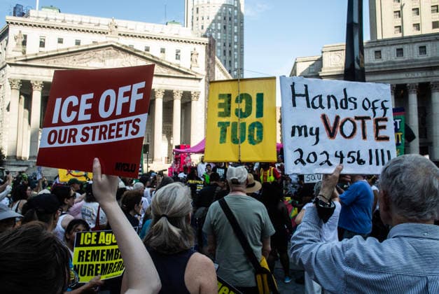 USA: Protests against ICE in New York