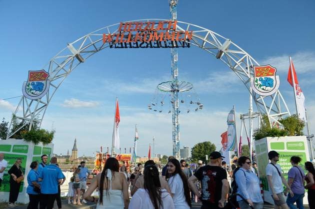 North Rhine-Westphalia, the Rheinkirmes in Düsseldorf