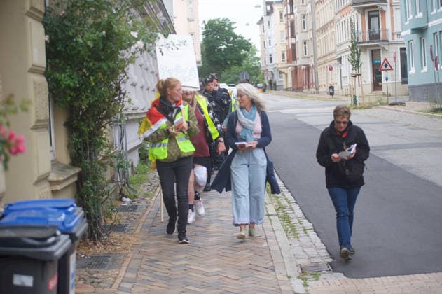 Schleswig-Holstein, protest by Project M1llion in Flensburg