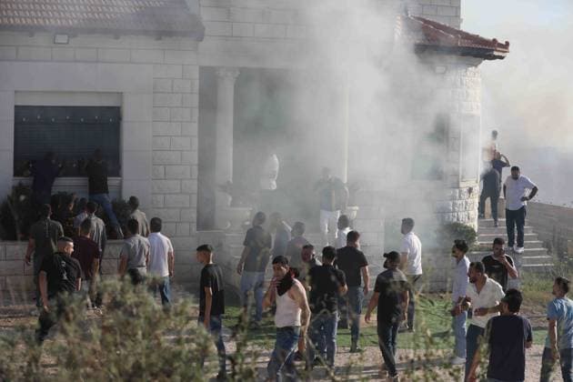 Middle East conflict, West Bank, arson attack on a Palestinian residential building