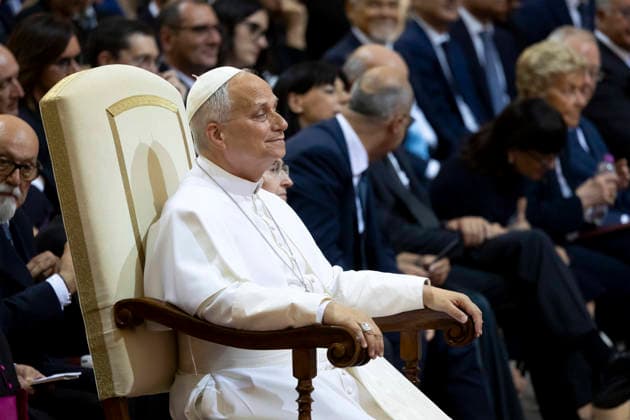 Italy: Pope Leo XIV attends a concert in Castel Gandolfo
