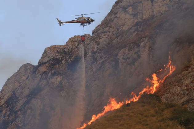 Italy, wildfires in Sicily
