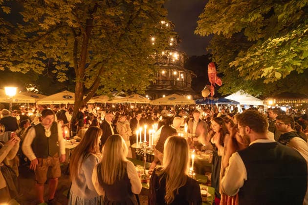 Bavaria, Kocherlball at the Chinese Tower in Munich