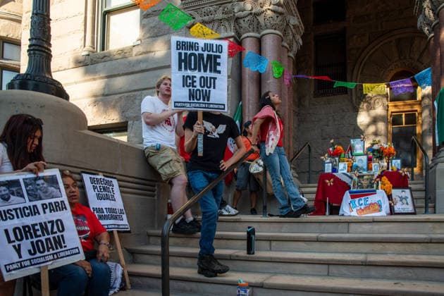 USA, protests against ICE in Salt Lake City, Utah