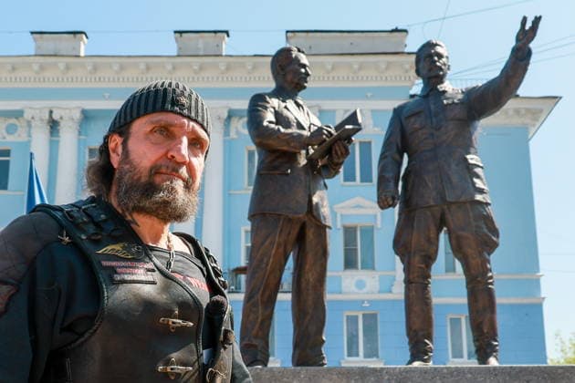 Russia: Unveiling of a Stalin monument in Cherepovets