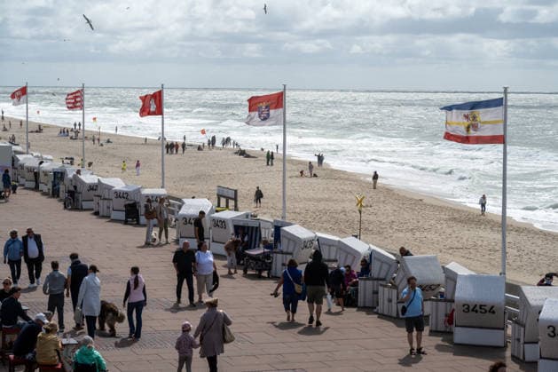 Schleswig-Holstein, summer in Westerland on Sylt