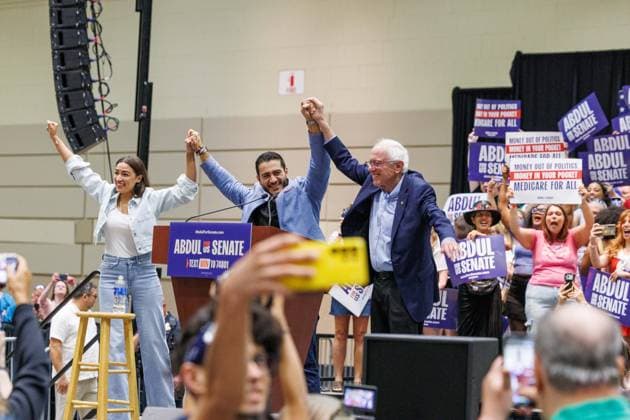 USA: Election campaign in Lansing for Abdul El-Sayed, candidate for the US Senate