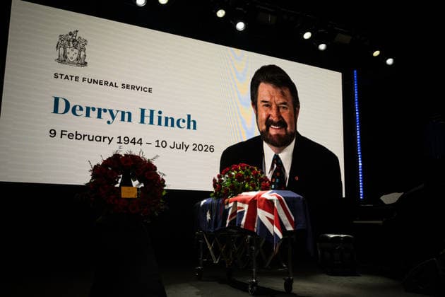 Australia, Derryn Hinch’s funeral in Melbourne