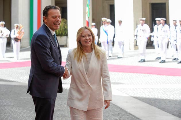 Italy: Prime Minister Giorgia Meloni welcomes Portugal’s Prime Minister Luis Montenegro to Rome