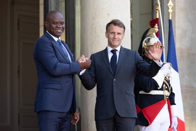 France: Emmanuel Macron meets Brice Oligui Nguema in Paris