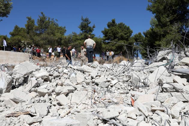Middle East conflict, West Bank, demolition of Palestinian homes near Hebron