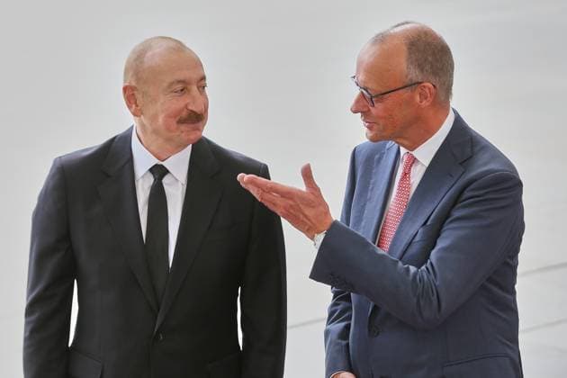 Berlin: Friedrich Merz welcomes Ilham Aliyev