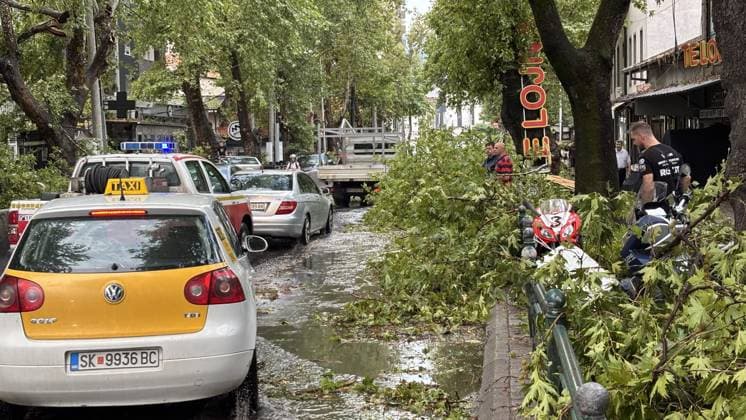 North Macedonia: Damage following severe weather in Skopje