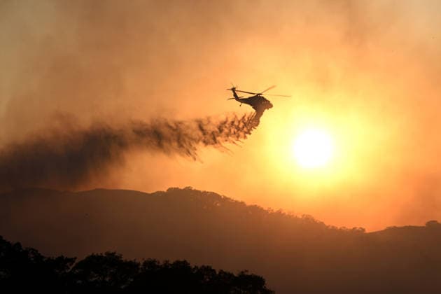 USA, wildfires in California