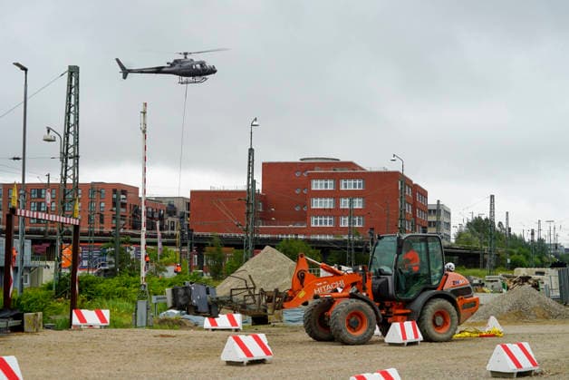 Hamburg, construction work on the relocation of Hamburg-Altona railway station