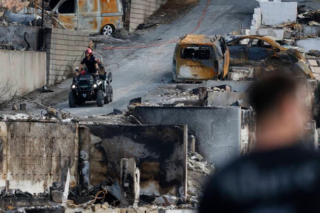 Norway, major fire in Drammen