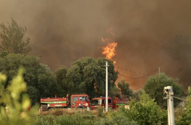 Turkey, forest fires in Muğla
