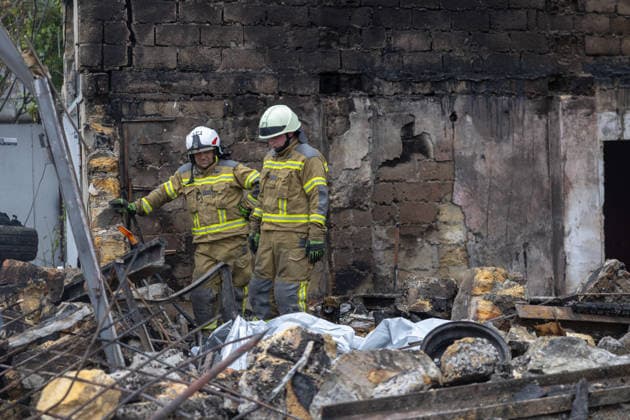 War in Ukraine: Damage following Russian drone attack on Odessa