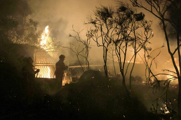 Italy, wildfires in Sicily