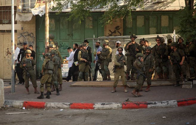 Middle East conflict, West Bank, Increased presence of Israeli security forces in Hebron