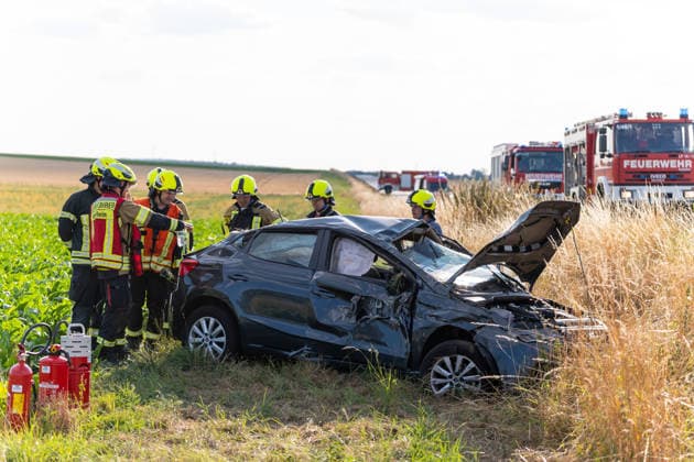 Hesse, road traffic accident on the B426 between Reinheim and Lengfeld