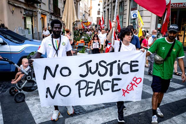 Italy: Protests against police violence in Palermo following the death of Abderrahim Fakir in Bologna