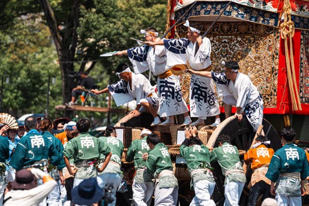 Japan, Traditional parade at the Gion Matsuri in Kyoto