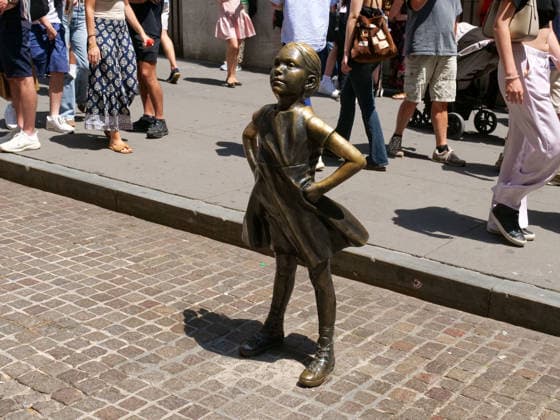 The US, the NYSE and State Street are celebrating the Fearless Girl statue with a summer party