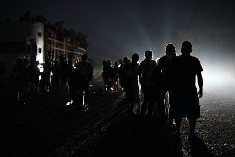 Mexico, stream of refugees from Honduras