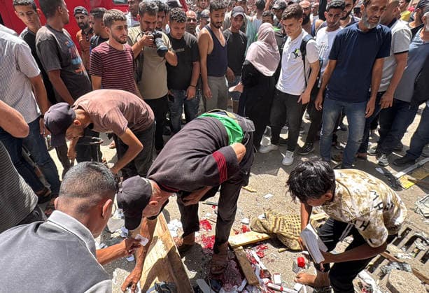 War in the Middle East, Israeli air strike on Deir al-Balah