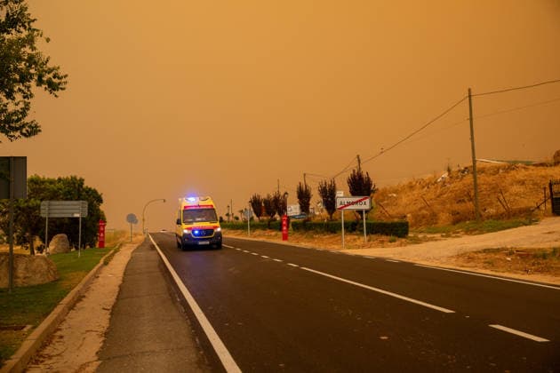 Spain, wildfires in the province of Castile-La Mancha