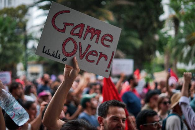Tunisia: Protests against President Kais Saied in Tunis