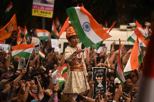 India: Protests by the Cockroach Janta Party (CJP) in Mumbai