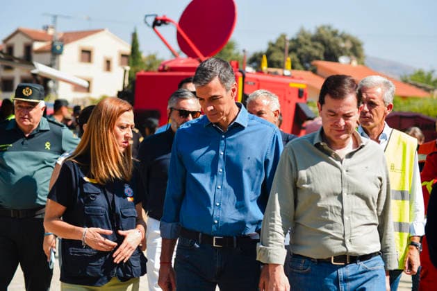 Spain: Pedro Sánchez on the ground; wildfires in the province of Ávila #2